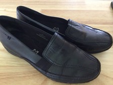 Marks and Spencer, Footglove Black Leather Shoes 4.5.