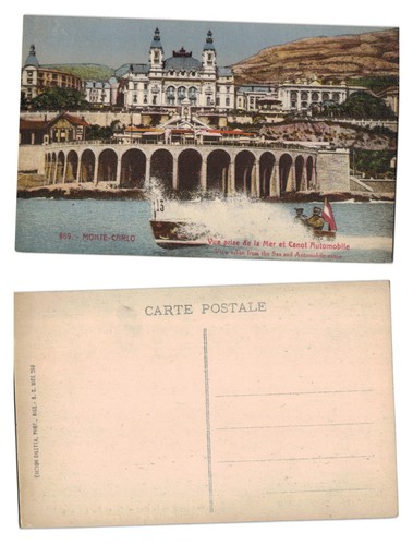 Vintage postcard monte - -, monte-carlo