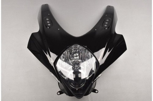 Black front nose fairing - front, upper