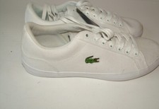 New Ladies Lacoste Lerond Canvas Ortholite Insoles Trainers  Shoes Size 6