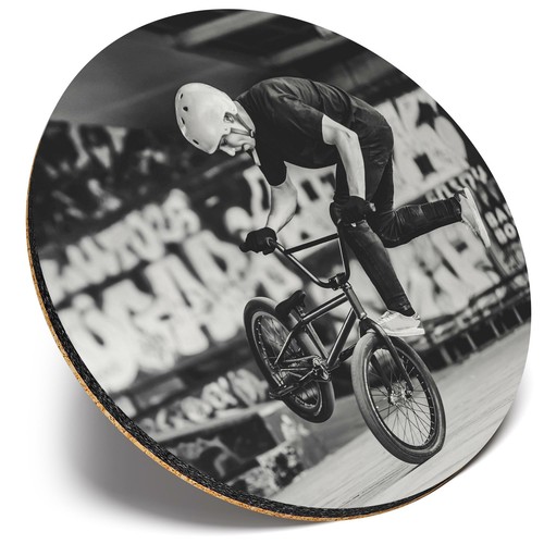 Round single coaster bw - round,