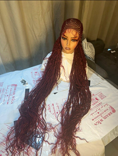 Women burgundy glueless - women’s,