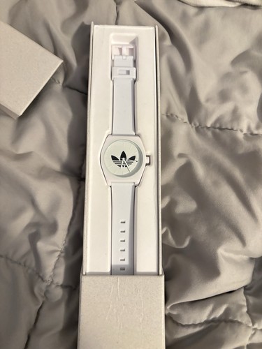 Adidas watch trefoil white - adidas,