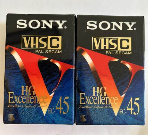 Sony vhs tapes ec 45vhgf - 2x,