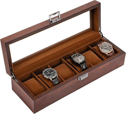 Wooden watch box - box, 6