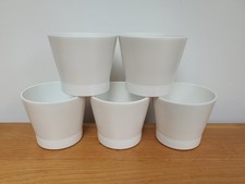 IKEA White PAPAJA Plant Pot