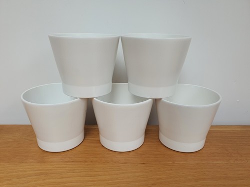 Ikea white papaja plant pot - white,