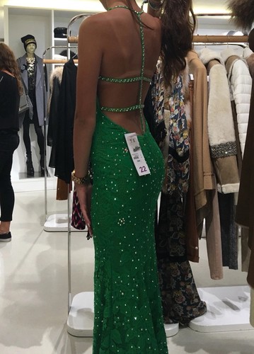Jovani green rhinestone - green,