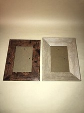2 x Modern Plastic Picture Frames both 4” x 6” window size 