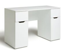 Habitat Pod Double Pedestal Desk - White | Home Office Desk with Storage Drawers