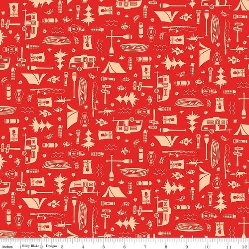 Fat quarter riley - blake, "happy