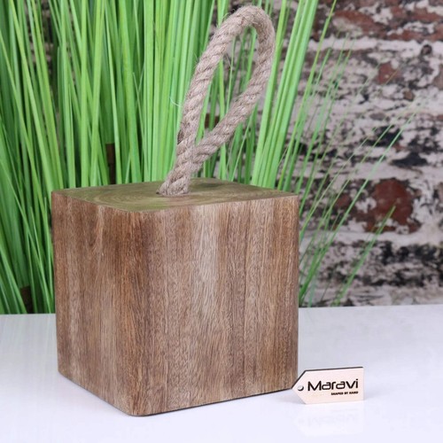 Mori wooden door stop - wooden, modern