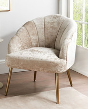 Chenille Fabric Armchair