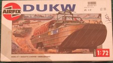 1/72 WW2 Airfix DUKW. Started, spares or repair. no instructions.