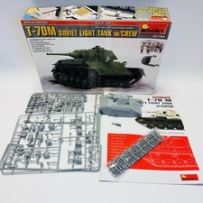 MiniArt 1/35 T-70M Soviet Light Tank w/Crew Special Edition 35194 Part Built
