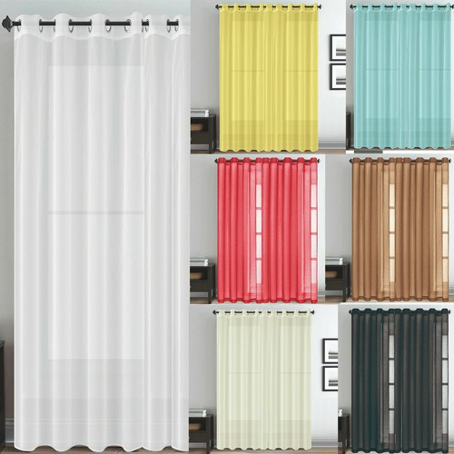 Single plain voile net - single, curtain