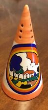 SIGNED CHELSEA WORKS  SUGAR SHAKER CLARICE CLIFF INSPIRED HUNTLEY COTTAGE