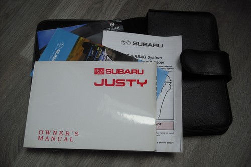 Subaru justy handbook - subaru,