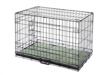 Confidence Pet Dog Folding 2 Door Crate Puppy Carrier Training Cage With Bed