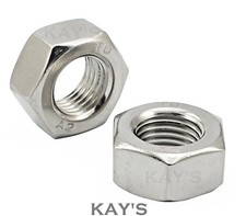 M1.6,2,2.5,3,3.5,4,5,6,8mm NUTS TO FIT METRIC BOLTS & SCREWS A2 STAINLESS STEEL