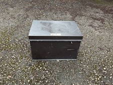 Vintage metal trunk chest - trunk,