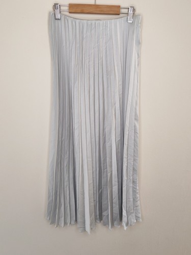 Zara silver metallic pleated - metallic,