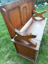 Monks Chest Wooden Storage Box/Table