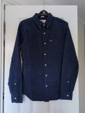 Mens Blue Hollister Long Sleeve Shirt Small