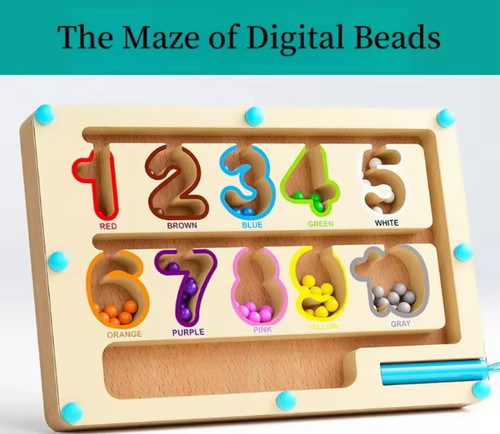 Magnetic maze toy with - maze,