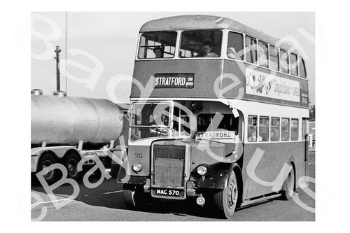 Bus photograph stratford - stratford, blue