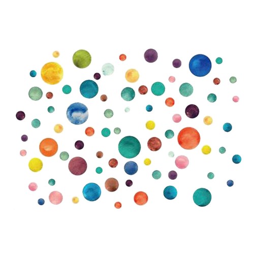 Assorted color polka dot - assorted, wall