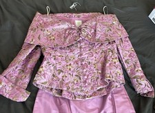 Stunning Paule Vasseur Silk Outfit 3-Piece Size 12 (Fr 40)