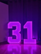 Led light up marquee Numbers for hire 