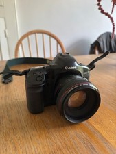 Canon EOS-1V 35mm SLR Film Camera Body with Canon EF 50mm 1.2 lens