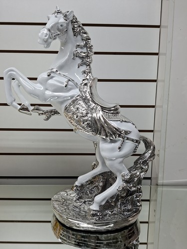 Italian white silver horse - italian,