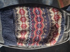 Barbour Fairisle Dog Jumper Cranberry Small