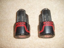 Two Bosch D-79745 batteries for GSR 10,8-LI-2 Drill