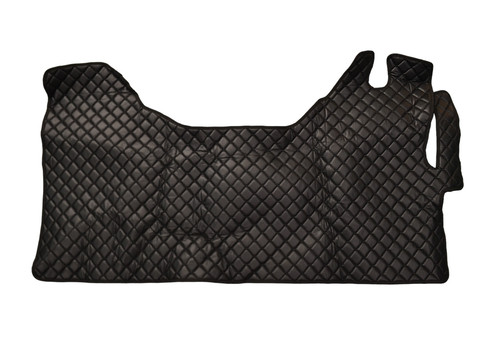 Black floor covers - floor, leather