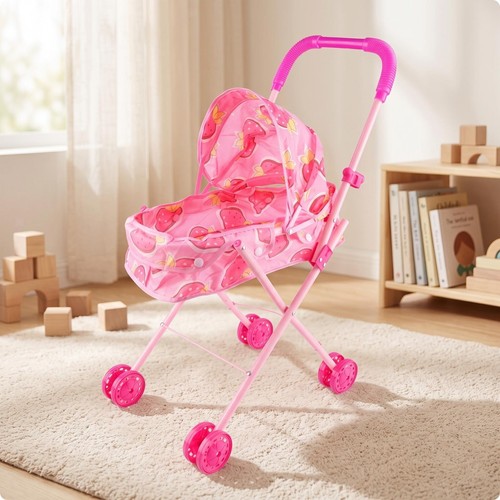 Doll pushchair with canopy - doll,