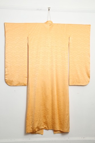 Vintage japanese kimono orange - vintage,