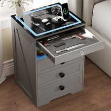 LED Bedside Table with