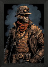 Steampunk Framed Wall Art