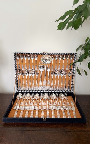 Vintage queens pattern cutlery - vintage,