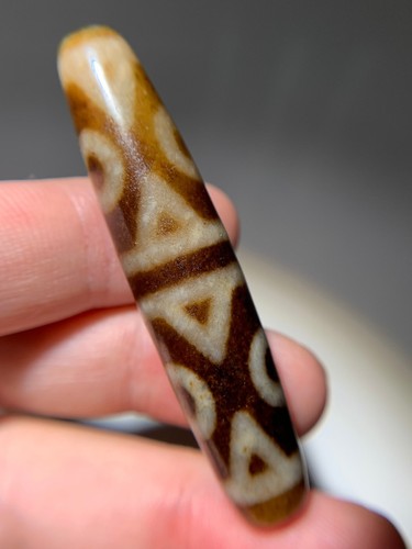 Tibetan agate dzi bead 6 - tibetan,
