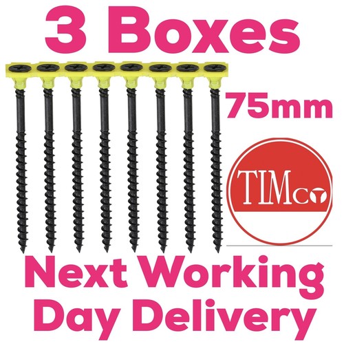 75mm coarse collated drywall - 75mm,