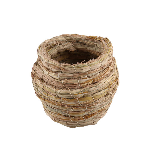 Handwoven straw bird - handwoven,