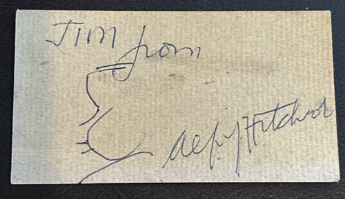 Alfred hitchcock signed - hitchcock,