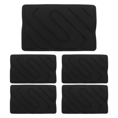 5pcs car floor - mat, heel