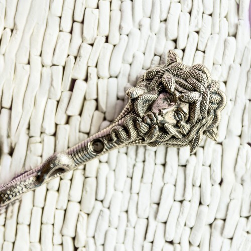 German silver medusa wall - silver,