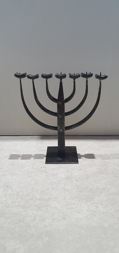 Vintage hanukkah candle holder - candle,